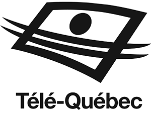 Logo noir de Télé-Québec - Partenaire de Réussite Educative Québec